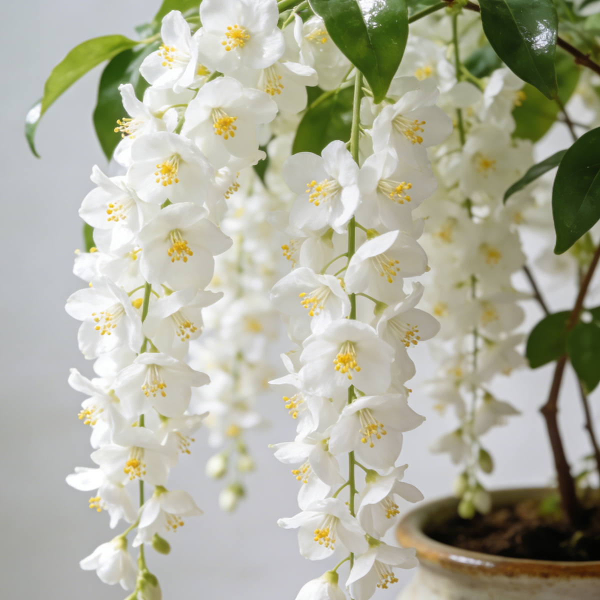 🌸Weeping Jasmine Seeds – Create a Fragrant Floral Waterfall at Home🌿❄️