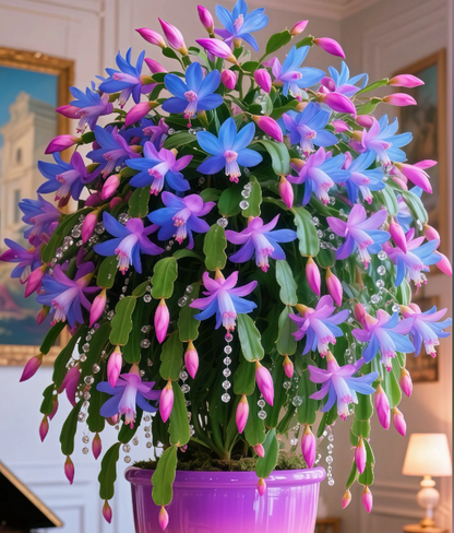 🦀Mix Colors Schlumbergera Bulbs– Easy Care Blooms in Every Shade, Even in Winter ❄️🌈