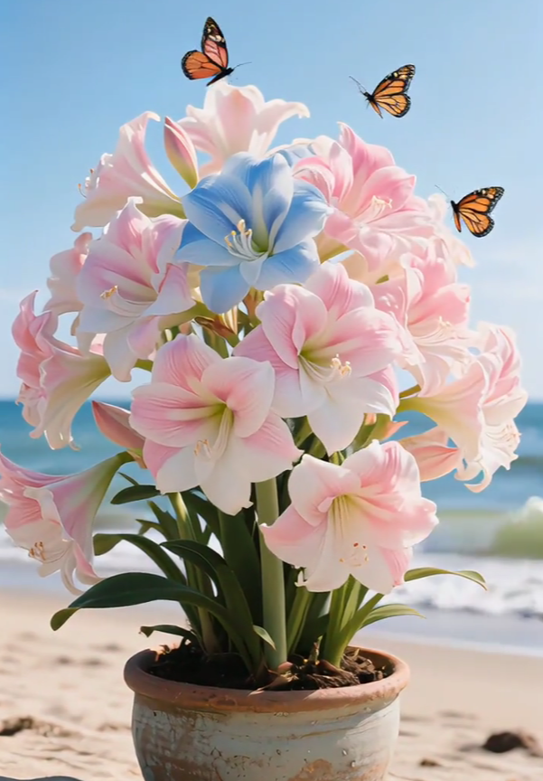 🔥 Limited-Time Offer 🌺 Rare Double-Petaled Perfume Amaryllis – Giant Fragrant Blooms All Winter Long ❄️