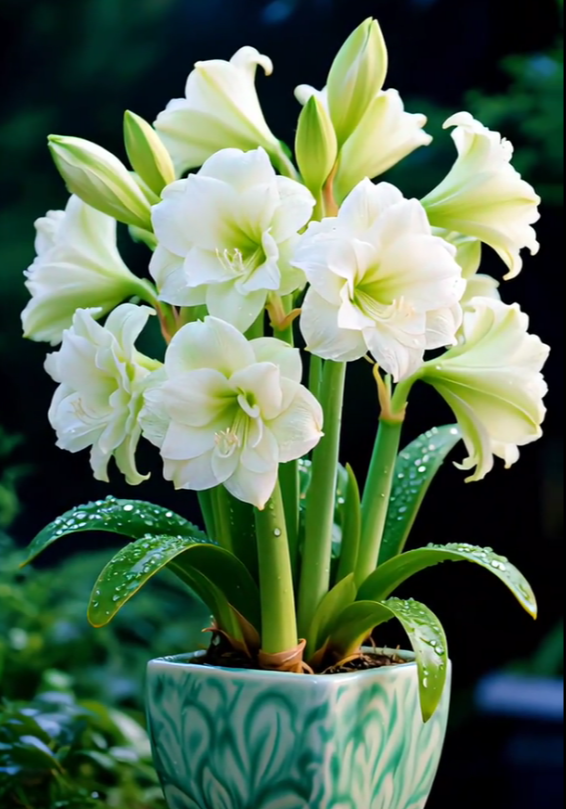 🔥 Limited-Time Offer 🌺 Rare Double-Petaled Perfume Amaryllis – Giant Fragrant Blooms All Winter Long ❄️