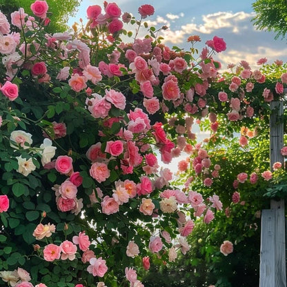 🌹Climbing Rose Seeds🌺 Easy Grow, First-Year Blooming Beauty