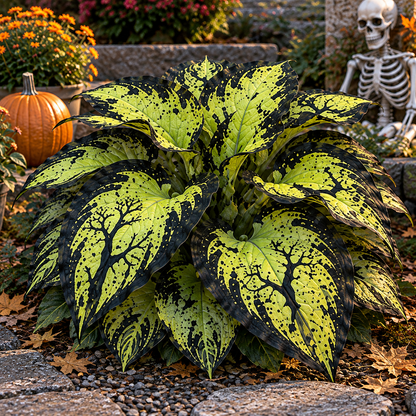 🎃👻 Halloween Haunted Hosta Bulbs – 6 Spooky Foliage Designs for a Magical Halloween Garden