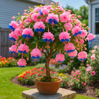 🌸 Double Fuchsia Plants – Elegant Cascading Blooms for Shade Gardens
