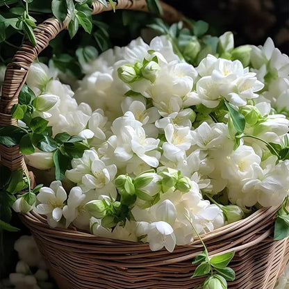 🌸Weeping Jasmine Seeds – Create a Fragrant Floral Waterfall at Home🌿❄️