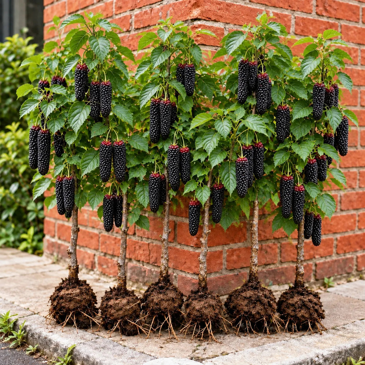 ❤️🖤🍇 Rare Giant Red & Black Mulberry Tree Saplings🌳Grow Extra-Long, Sweet & Juicy Fruit Right in Your Backyard!