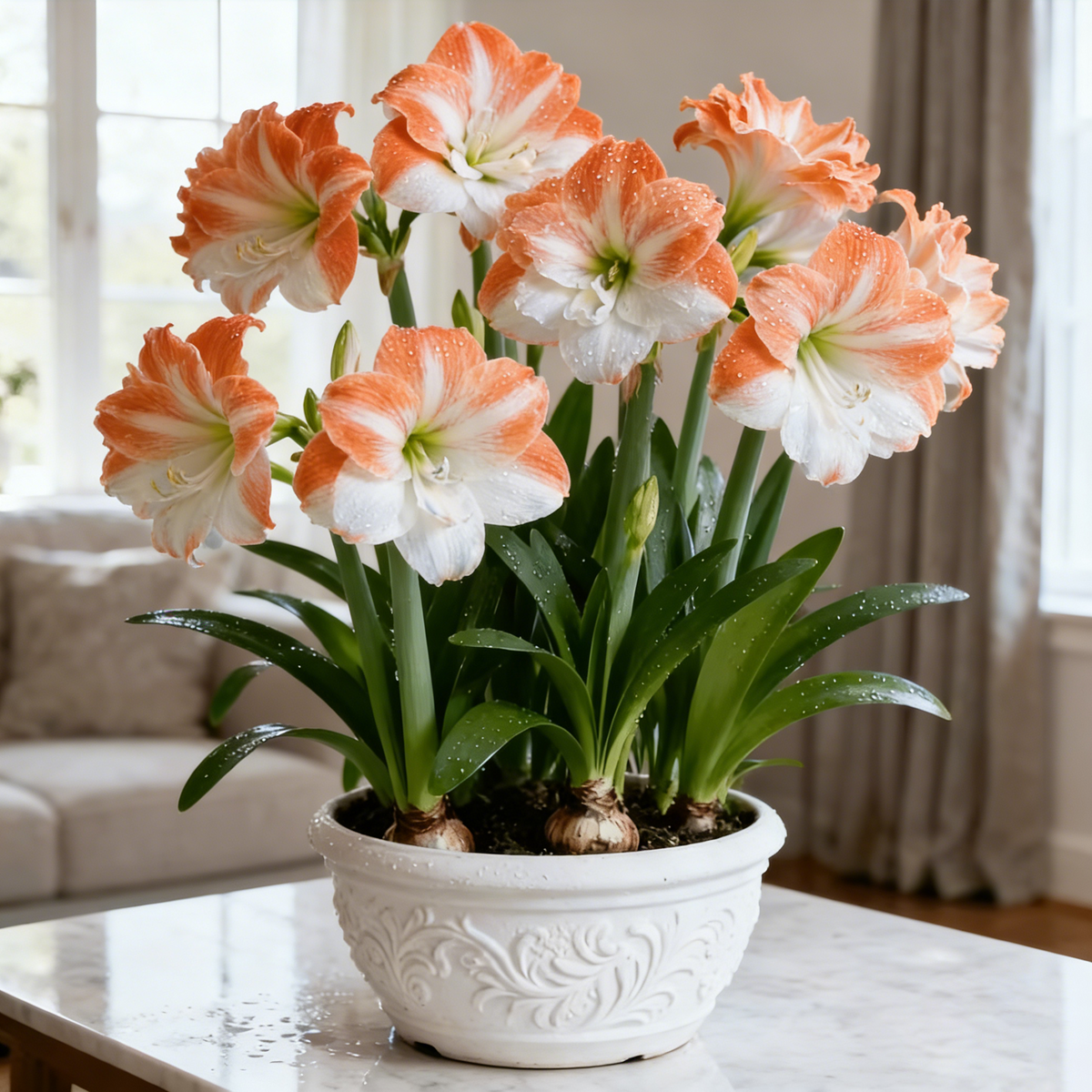 🤗🌺 One Hippeastrum Bulb, One Stunning Giant Bloom💥🏠
