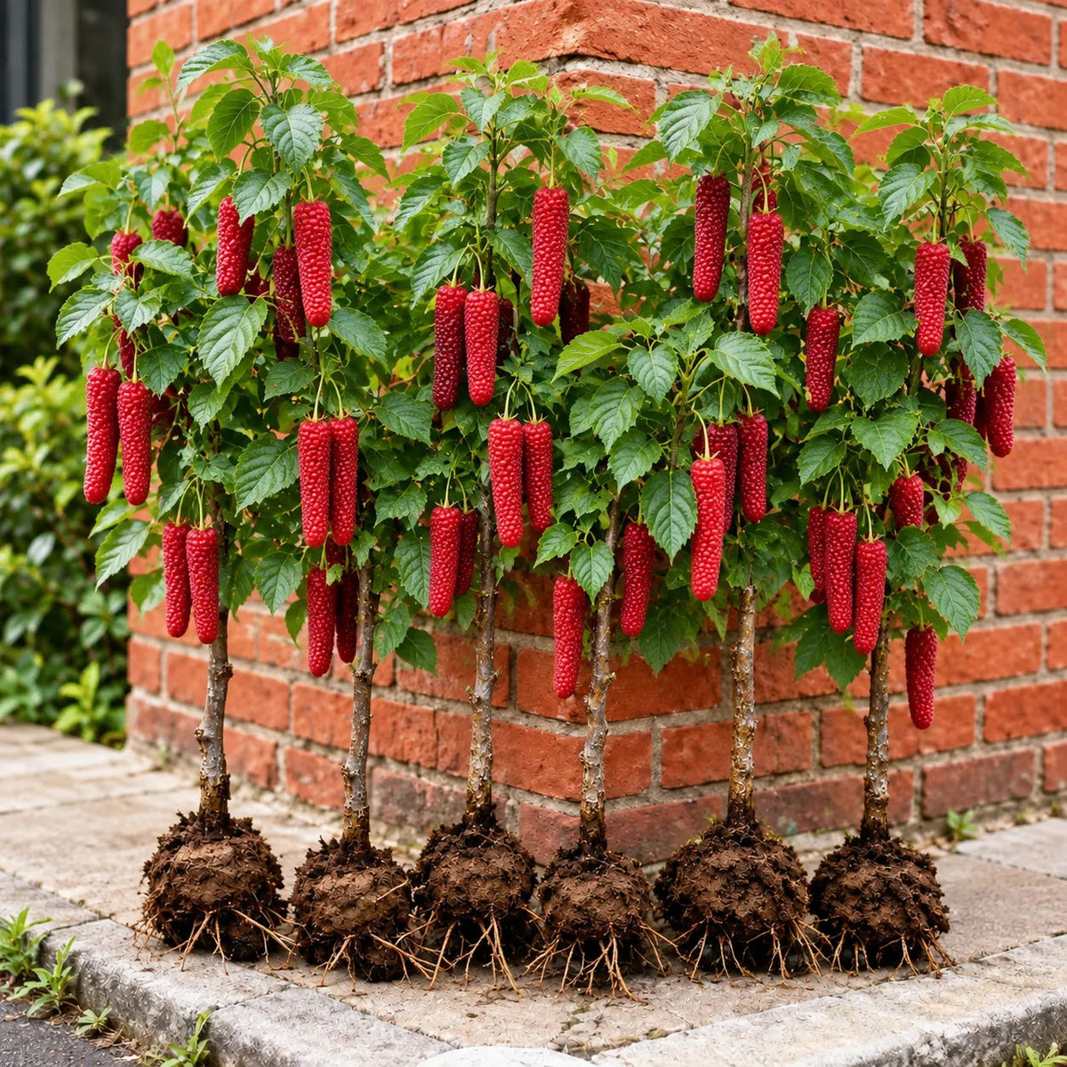 ❤️🖤🍇 Rare Giant Red & Black Mulberry Tree Saplings🌳Grow Extra-Long, Sweet & Juicy Fruit Right in Your Backyard!