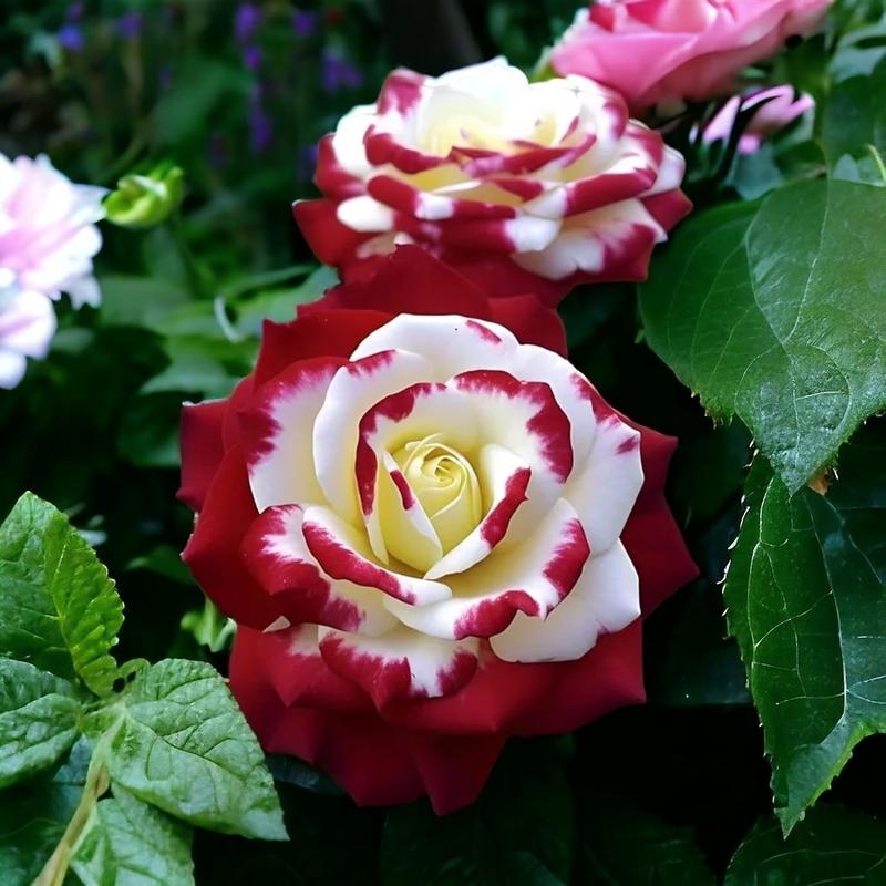 🤗🌹Rare Twin Red White Rose Seeds  – Stunning Garden Blooms, Easy to Grow🌱👩🏻‍🌾