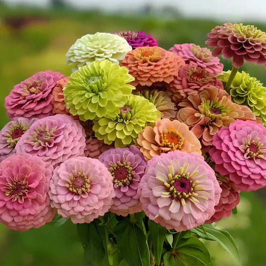 🏠🌿Easy Double Zinnia Seeds – Big, Bold, Beautiful💮🤗