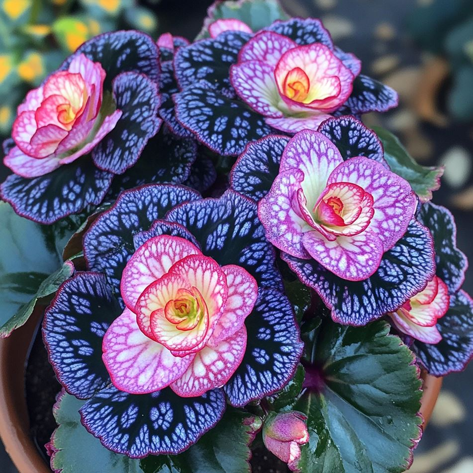 Painted Begonia 🫧☘️Pot Plant, Interior Design, Low Maintenance🍃🌺