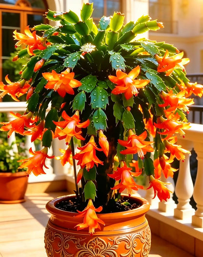 🦀Mix Colors Schlumbergera Bulbs– Easy Care Blooms in Every Shade, Even in Winter ❄️🌈