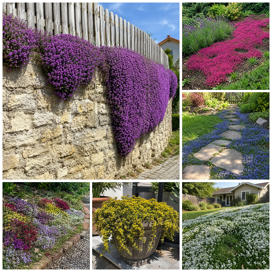 🌸✨ Creeping Thyme Seeds for a Stunning Multi-Color Ground Cover!  🌿Turn Your Garden into a Colorful Flower Carpet!🌺