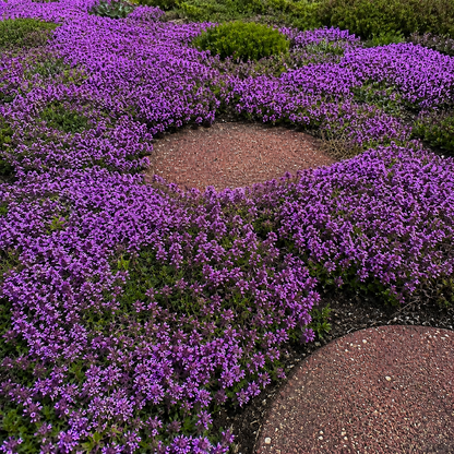 🌸✨ Creeping Thyme Seeds for a Stunning Multi-Color Ground Cover!  🌿Turn Your Garden into a Colorful Flower Carpet!🌺