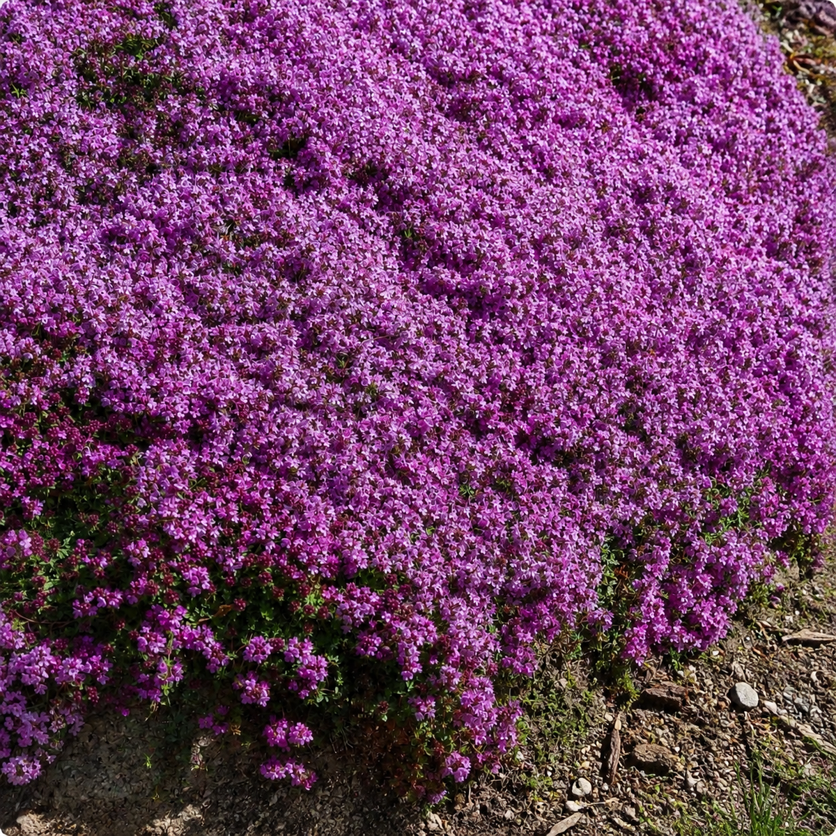 🌸✨ Creeping Thyme Seeds for a Stunning Multi-Color Ground Cover!  🌿Turn Your Garden into a Colorful Flower Carpet!🌺