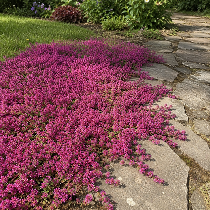 🌸✨ Creeping Thyme Seeds for a Stunning Multi-Color Ground Cover!  🌿Turn Your Garden into a Colorful Flower Carpet!🌺