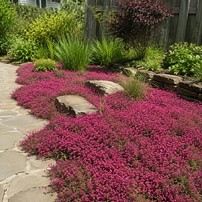 🌸✨ Creeping Thyme Seeds for a Stunning Multi-Color Ground Cover!  🌿Turn Your Garden into a Colorful Flower Carpet!🌺